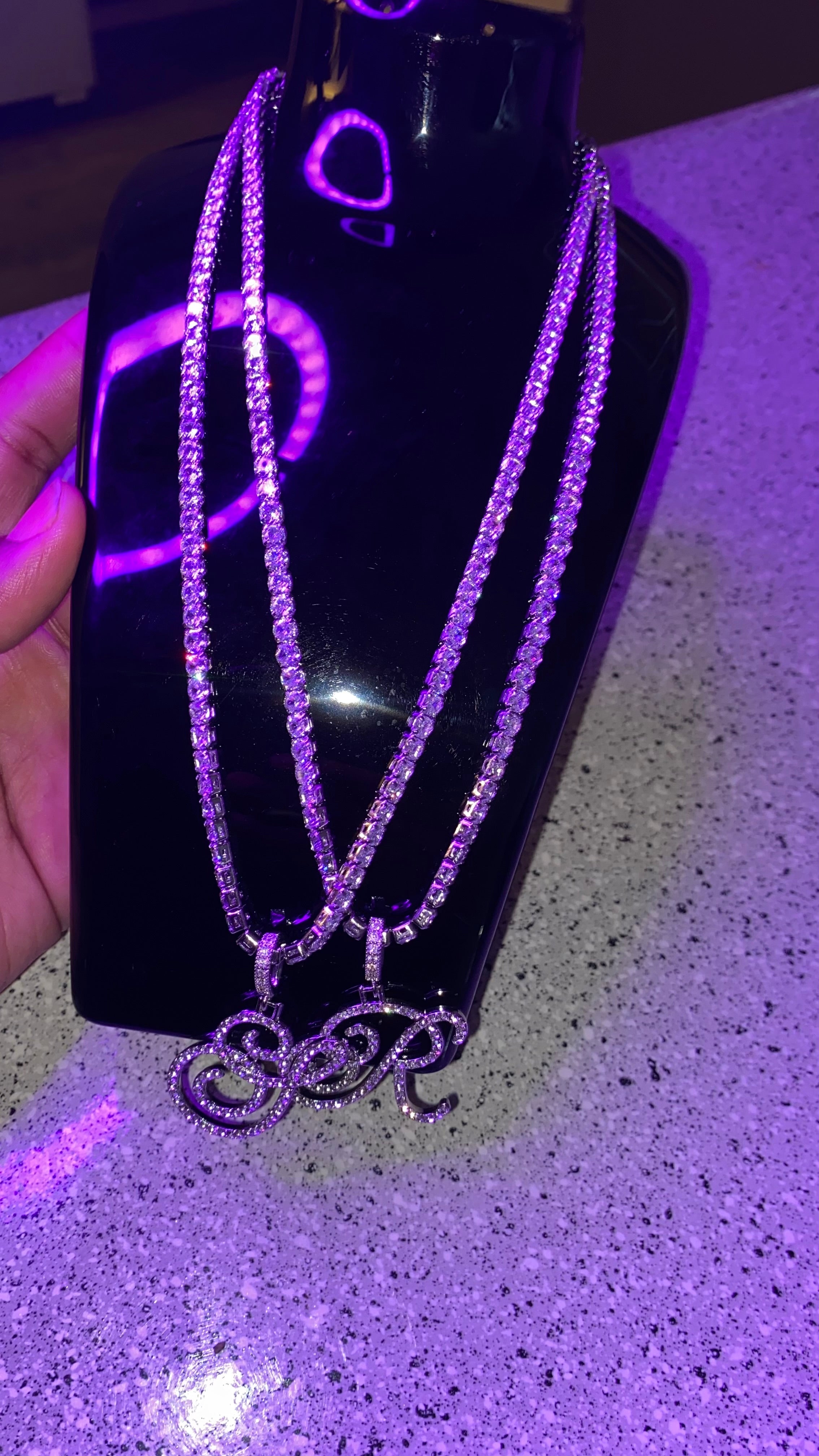 Initial Bling Necklace